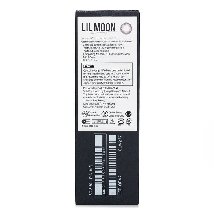 Pia Lilmoon Rusty Gray 1 Day Color Contact Lenses - - 3.50 10pcs