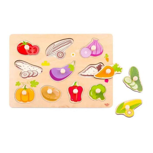 Tooky Toy Co Vegetable Puzzle 30x23x2cm