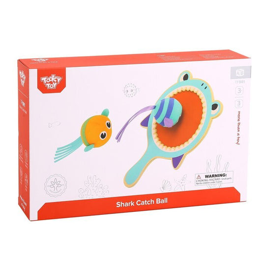 Tooky Toy Co Shark Catch Ball 19x30x5cm