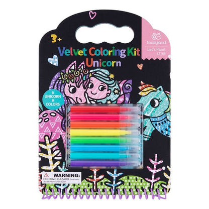 Tookyland Velvet Coloring Book - Unicorn 25x17x2cm