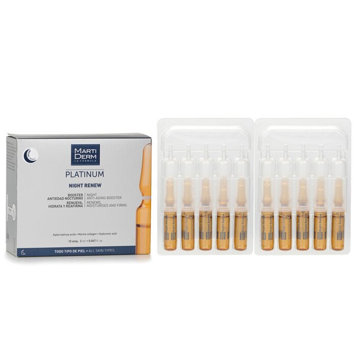 Martiderm Platinum Night Renew Ampoules (For All Skin) 10Ampoules x2ml