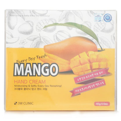 3W Clinic Hand Cream - Mango 45g x 6