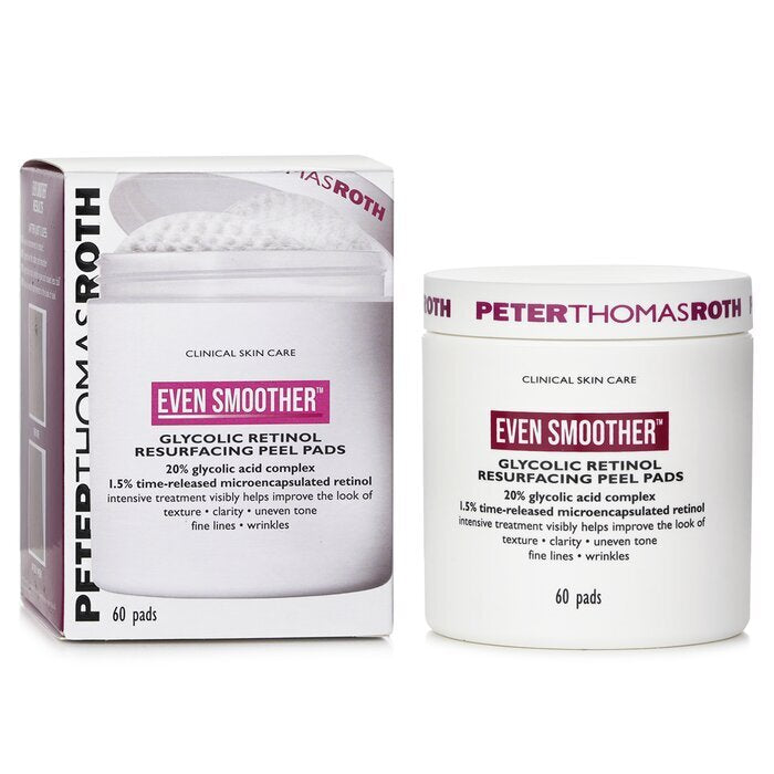 Peter Thomas Roth Even Smoother Glycolic Retinol Resurfacing Peel Pads 60pads