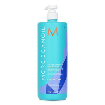 Moroccanoil Blonde Perfecting Purple Shampoo (For Blonde, Lightened Or Grey Hair) 1000ml/33.8oz