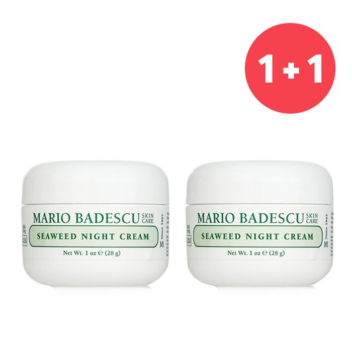 Mario Badescu 【1+1 Set】Seaweed Night Cream - For Combination/ Oily/ Sensitive Skin Types 29ml/1oz