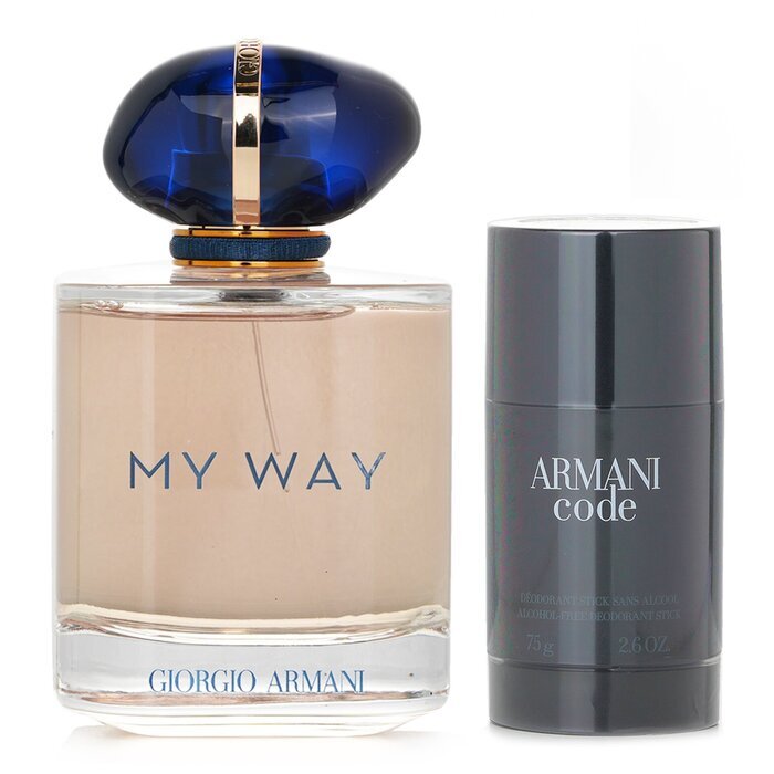 Giorgio Armani My Way Eau De Parfum Spray + Armani Code Deo Stick 2pcs