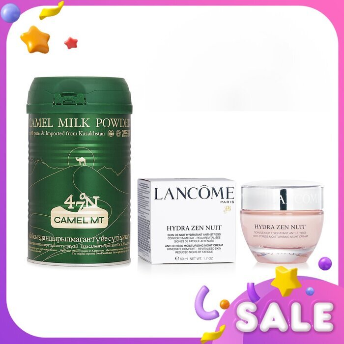 Camel MT Camel Milk Powder + Lancome Hydra Zen Nuit Night Cream 2pcs