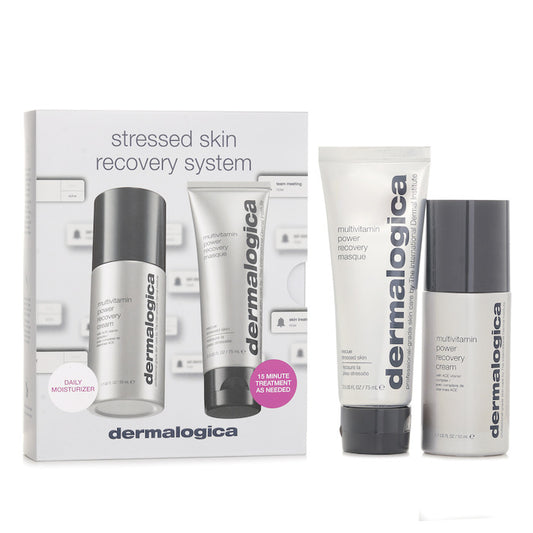 Stressed Skin Recovery System Set :MultiVitamin Power Recovery Cream +MultiVitamin Power Recovery Masque 75ml 2pcs 50ml