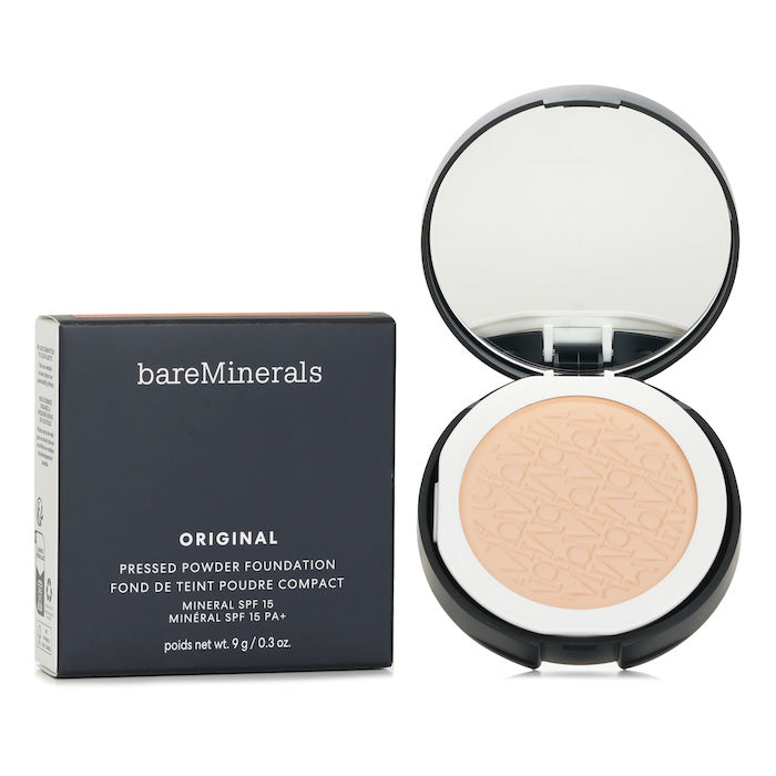 BareMinerals Orignal Pressed Powder Foundation Mineral SPF 15 -  Medium Beige 12 9g