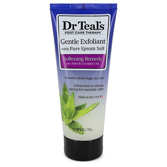 Dr Teal's Gentle Exfoliant With Pure Epson Salt Gentle Exfoliant with Pure Epsom Salt Softening Remedy with Aloe & Coconut Oil (Unisex) 177ml/6oz