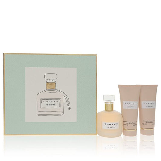 Carven Le Parfum Gift Set - Eau De Parfum Spray + Body Milk + Shower Gel