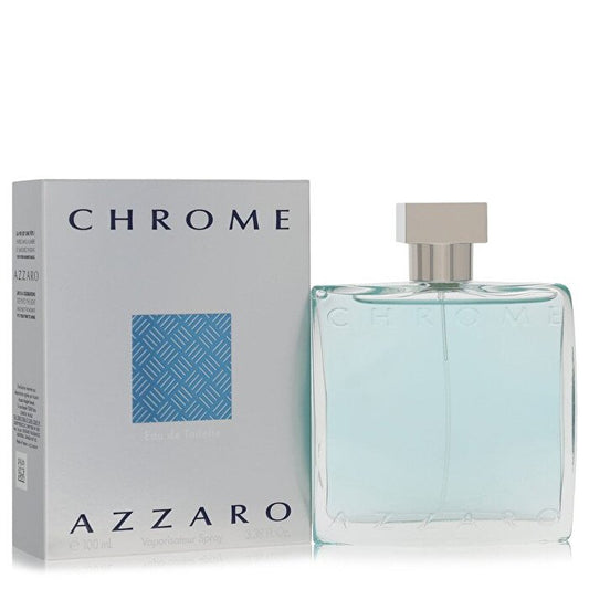 Azzaro Chrome Gift Set - 3.4 oz Eau De Toilette Spray + All Over Shampoo